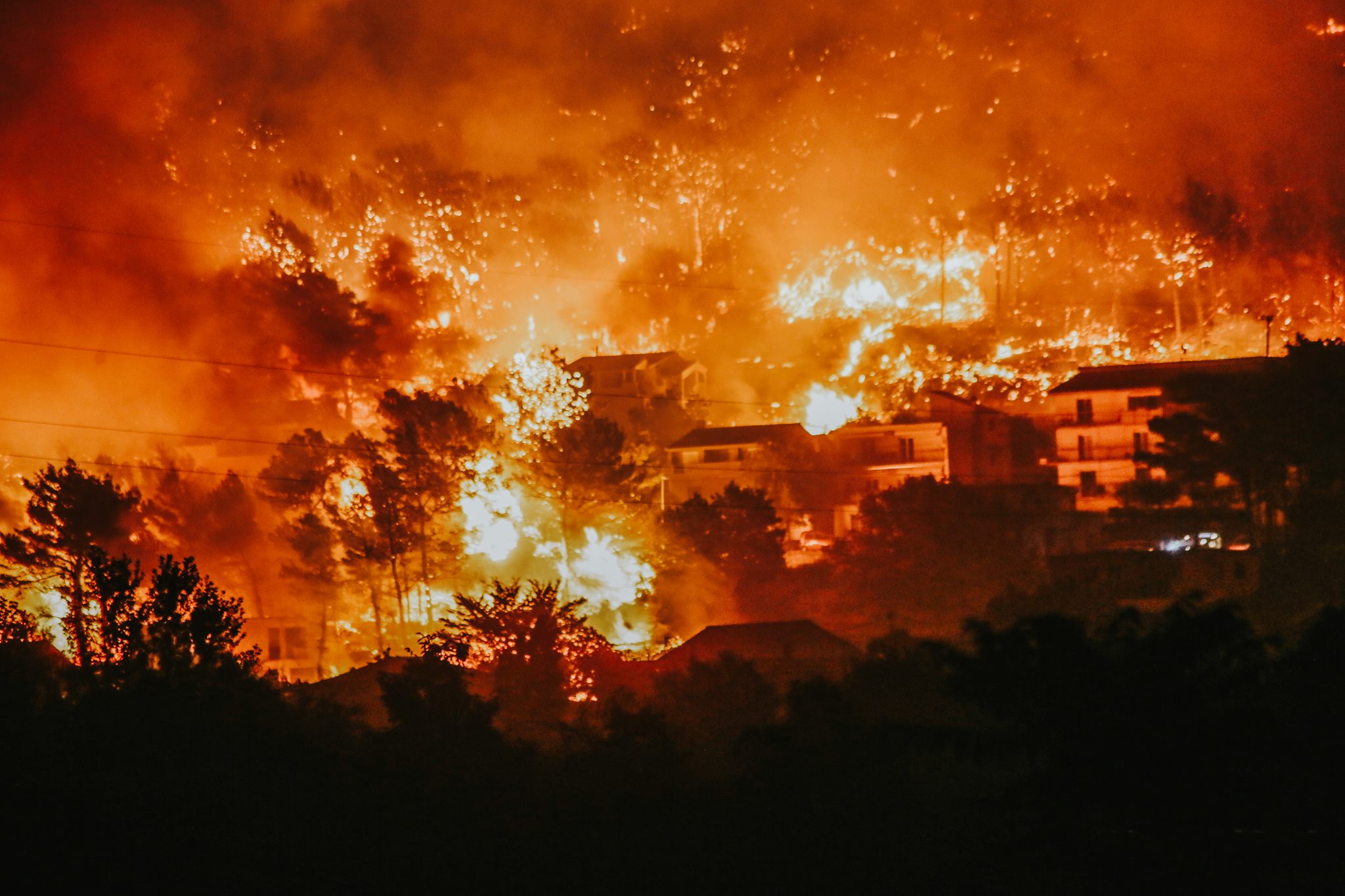 Požár u Splitu, Žrnovnica