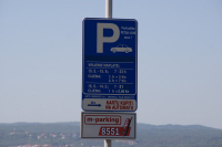 Ceník parkoviště, Crikvenica, Chorvatsko